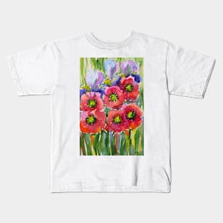 Spring Watercolor Painting Kids T-Shirt